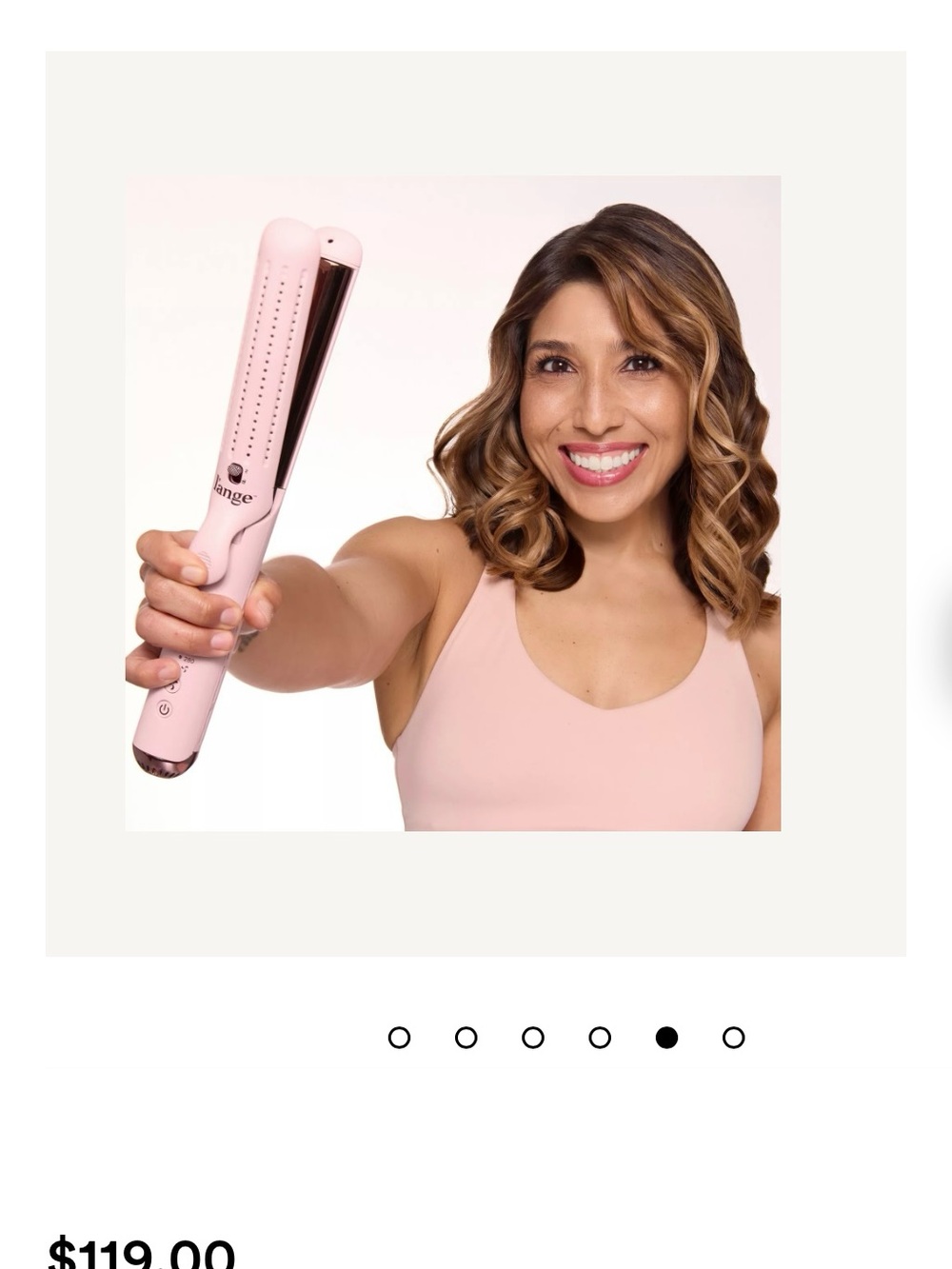 Lange Pink Titanium Plated Hair Straightener & Styler